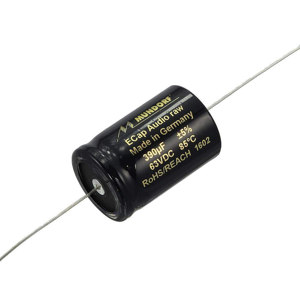 Mundorf ECap AC 390uf 63V Bipolar Electrolytic Capacitor - RAW