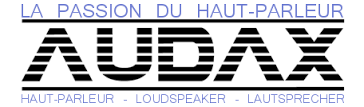 Audax HD-3P tweeter replacement kit