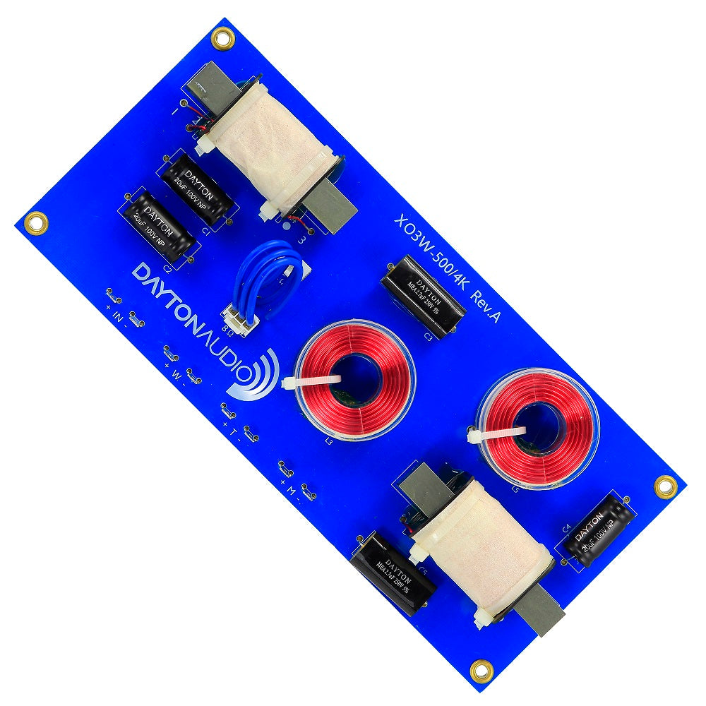 Dayton Audio XO3W-500/4K Speaker Crossover Network
