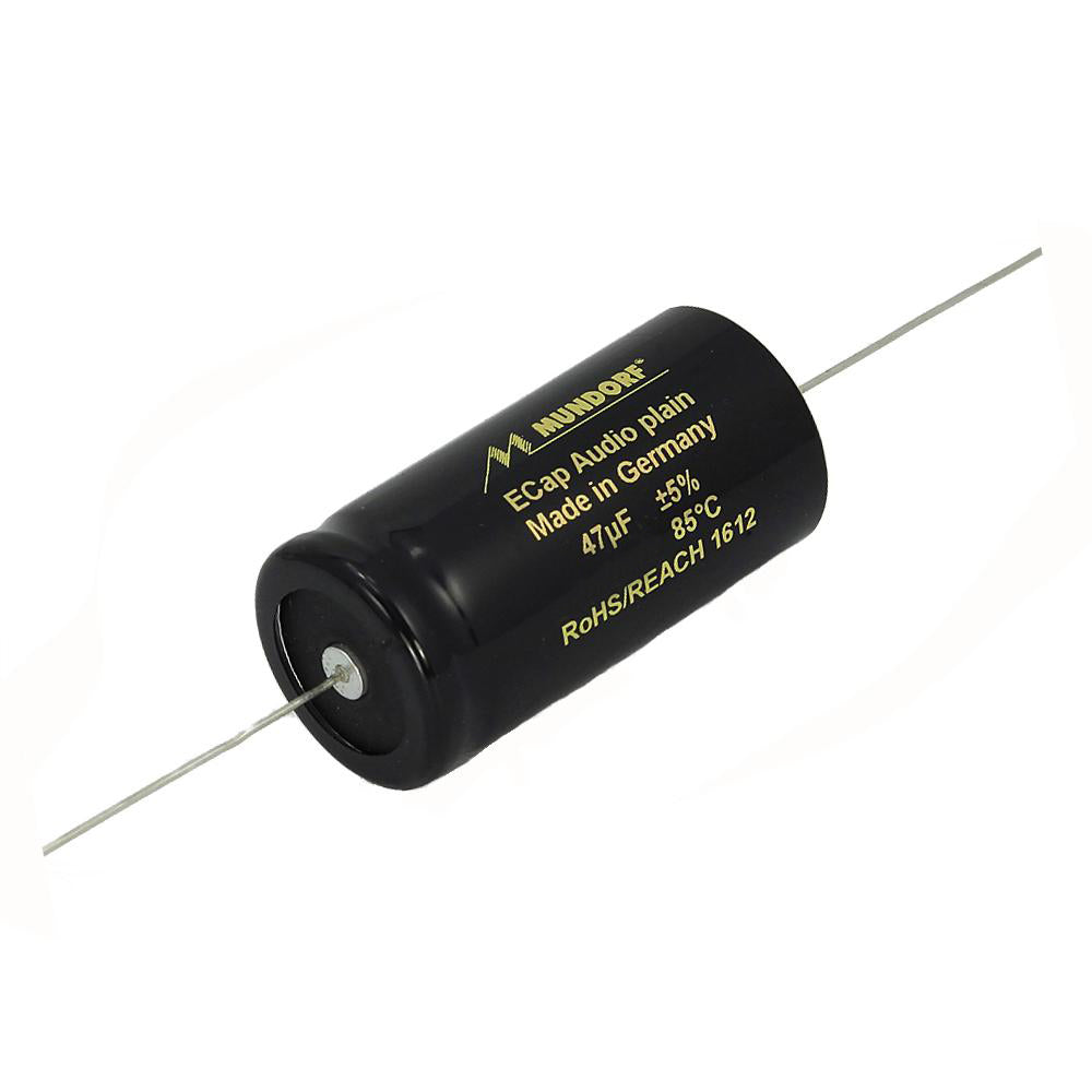 Mundorf ECap AC 47uf 50V Bipolar Electrolytic Capacitor - PLAIN