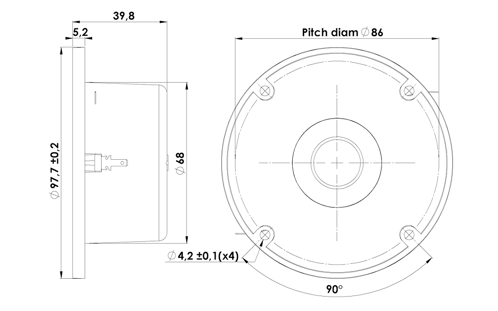 Scanspeak D2010/852100 - drawing