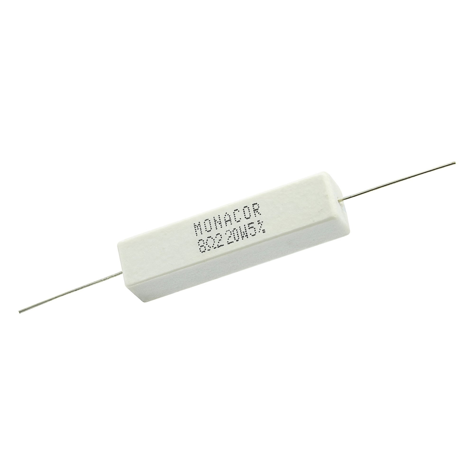 8.2 Ohm 20 Watt 5% Ceramic Wirewound Resistor - Willys-Hifi Ltd