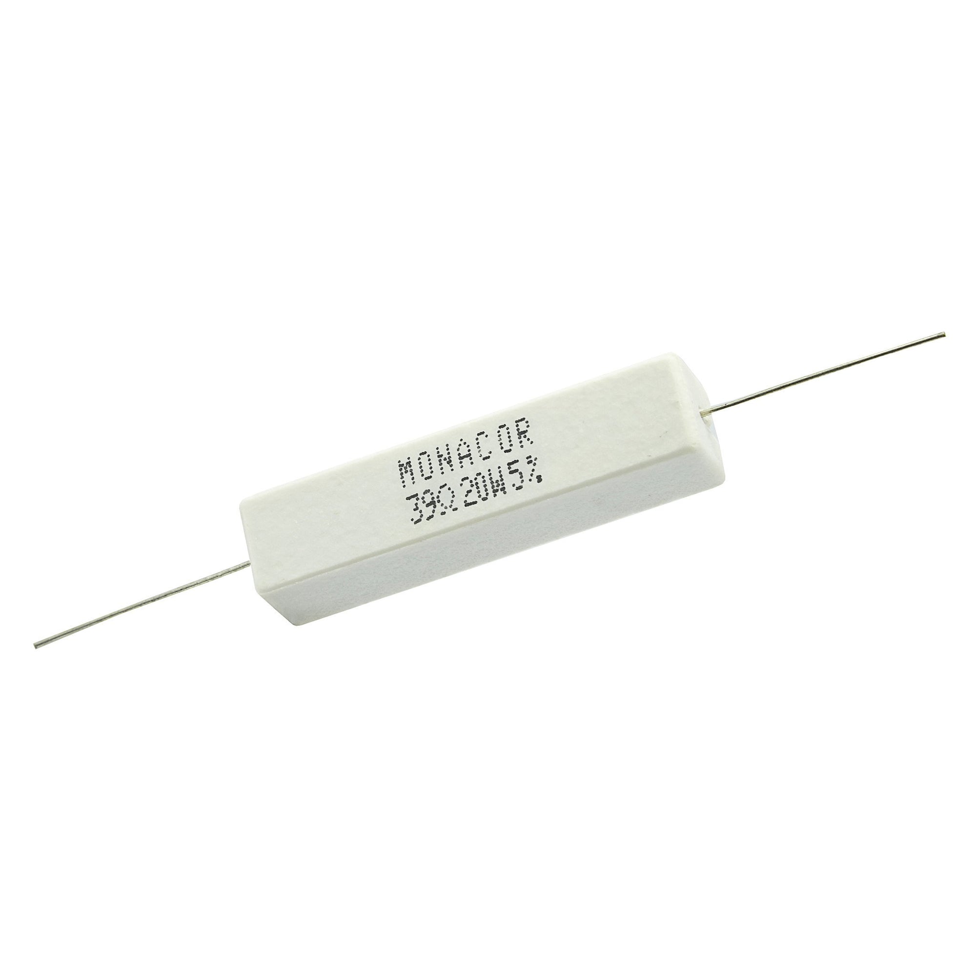 39 Ohm 20 Watt 5% Ceramic Wirewound Resistor - Willys-Hifi Ltd
