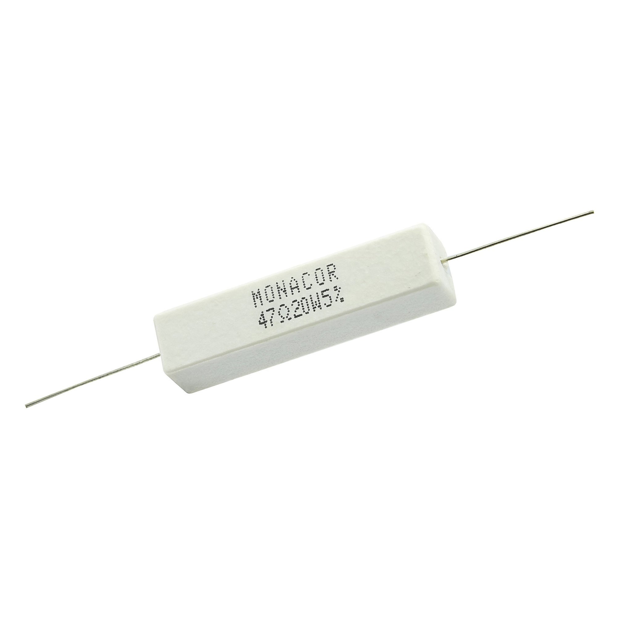 47 Ohm 20 Watt 5% Ceramic Wirewound Resistor - Willys-Hifi Ltd