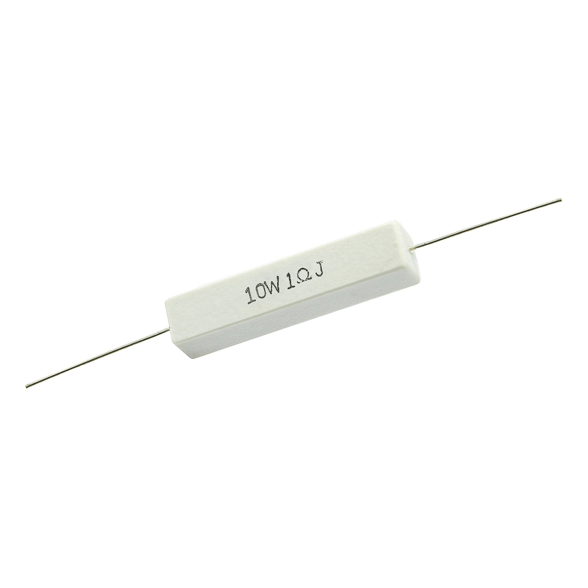 5-Pack 1 Ohm 1R 10W Aluminum Housed Wirewound Resistors – Metal Case, Chassis Mount (US Stock)