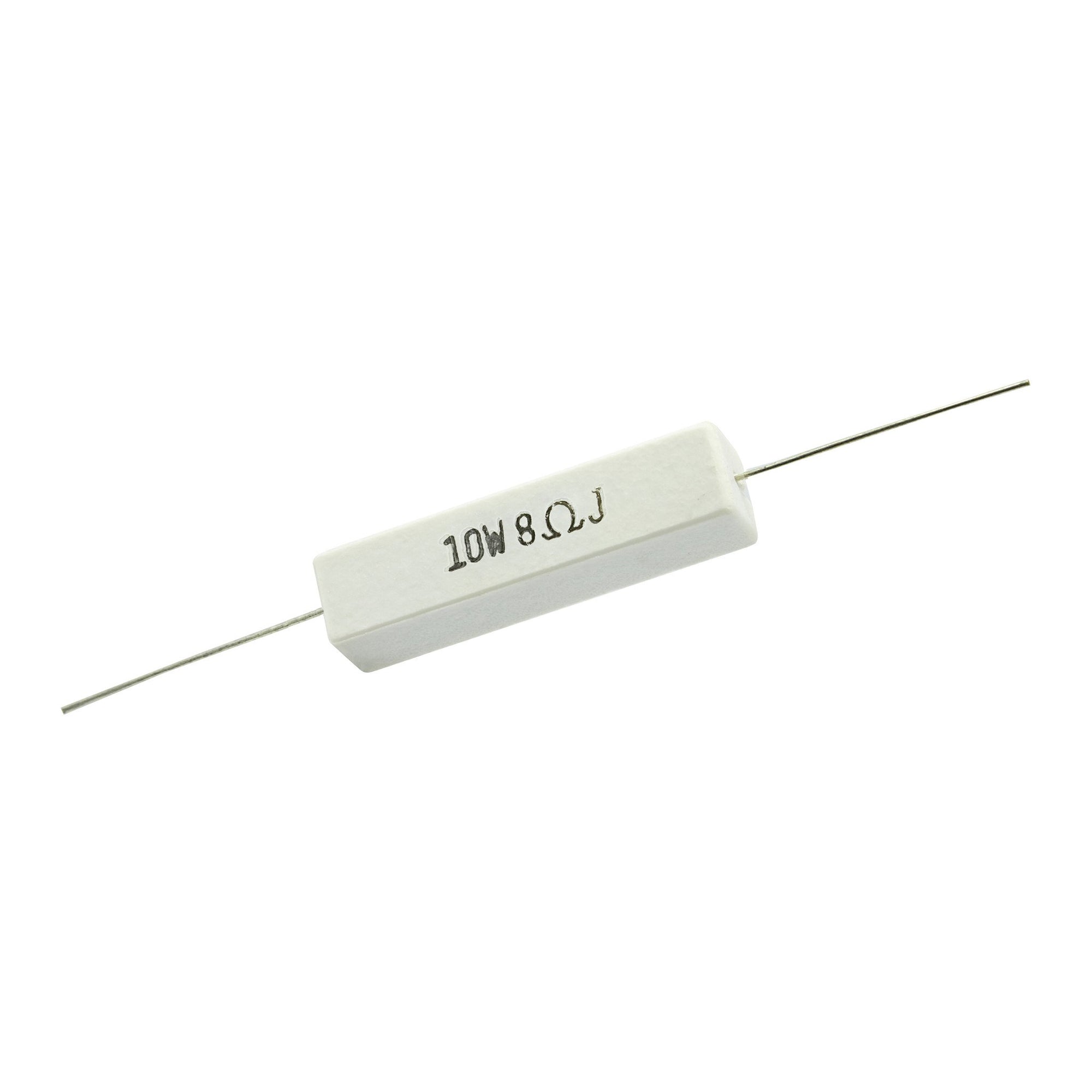 8 Ohm 10 Watt 5% Ceramic Wirewound Resistor - Willys-Hifi Ltd
