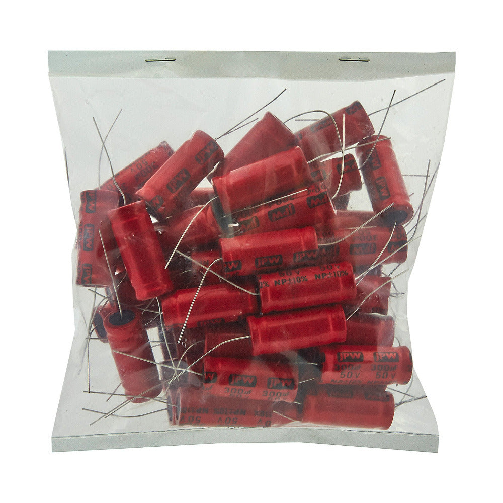 300uf Electrolytic Bipolar Capacitors. BULK BAG 50 - Willys-Hifi Ltd