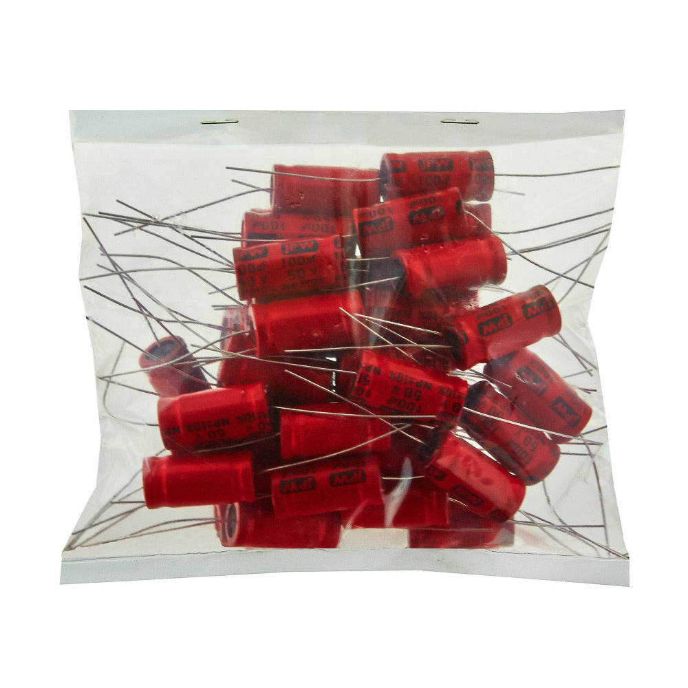 100uf Electrolytic Bipolar Capacitors. BULK BAG 50 - Willys-Hifi Ltd