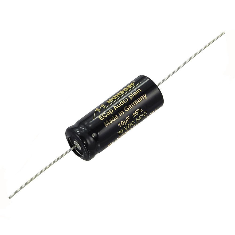 Mundorf ECap AC 10uf 70V Bipolar Electrolytic Capacitor - PLAIN