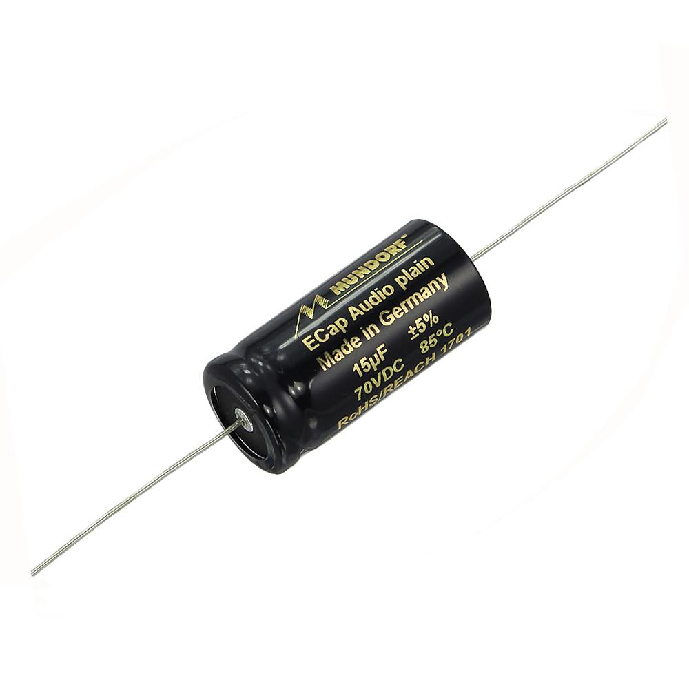Mundorf ECap AC 15uf 70V Bipolar Electrolytic Capacitor - PLAIN