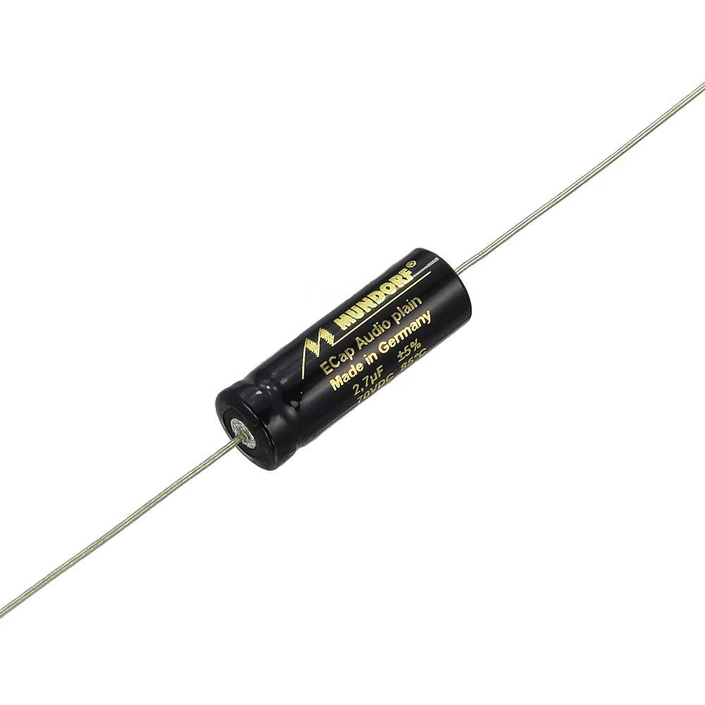 Mundorf ECap AC 2.7uf 70V Bipolar Electrolytic Capacitor - PLAIN