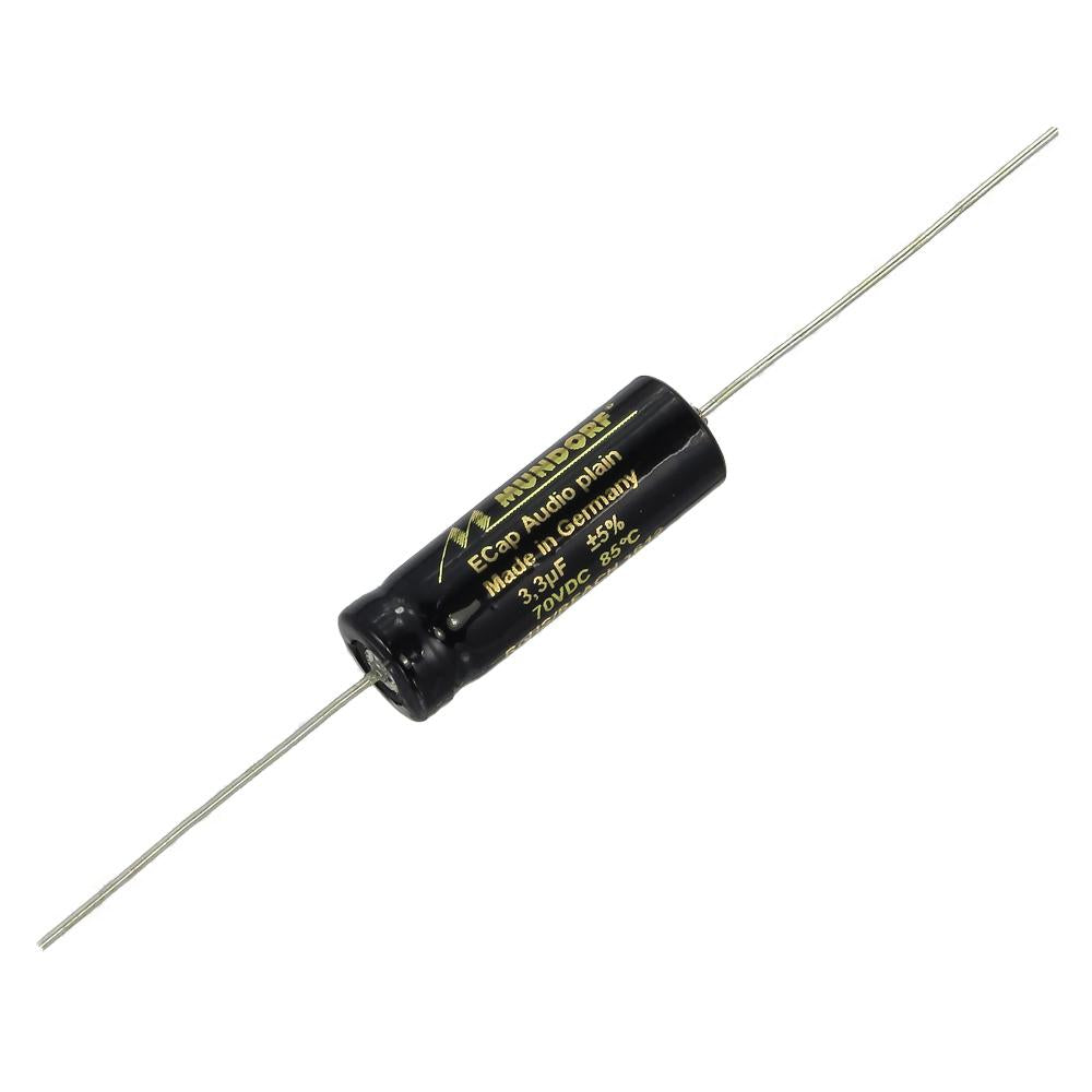 Mundorf ECap AC 3.3uf 70V Bipolar Electrolytic Capacitor - PLAIN