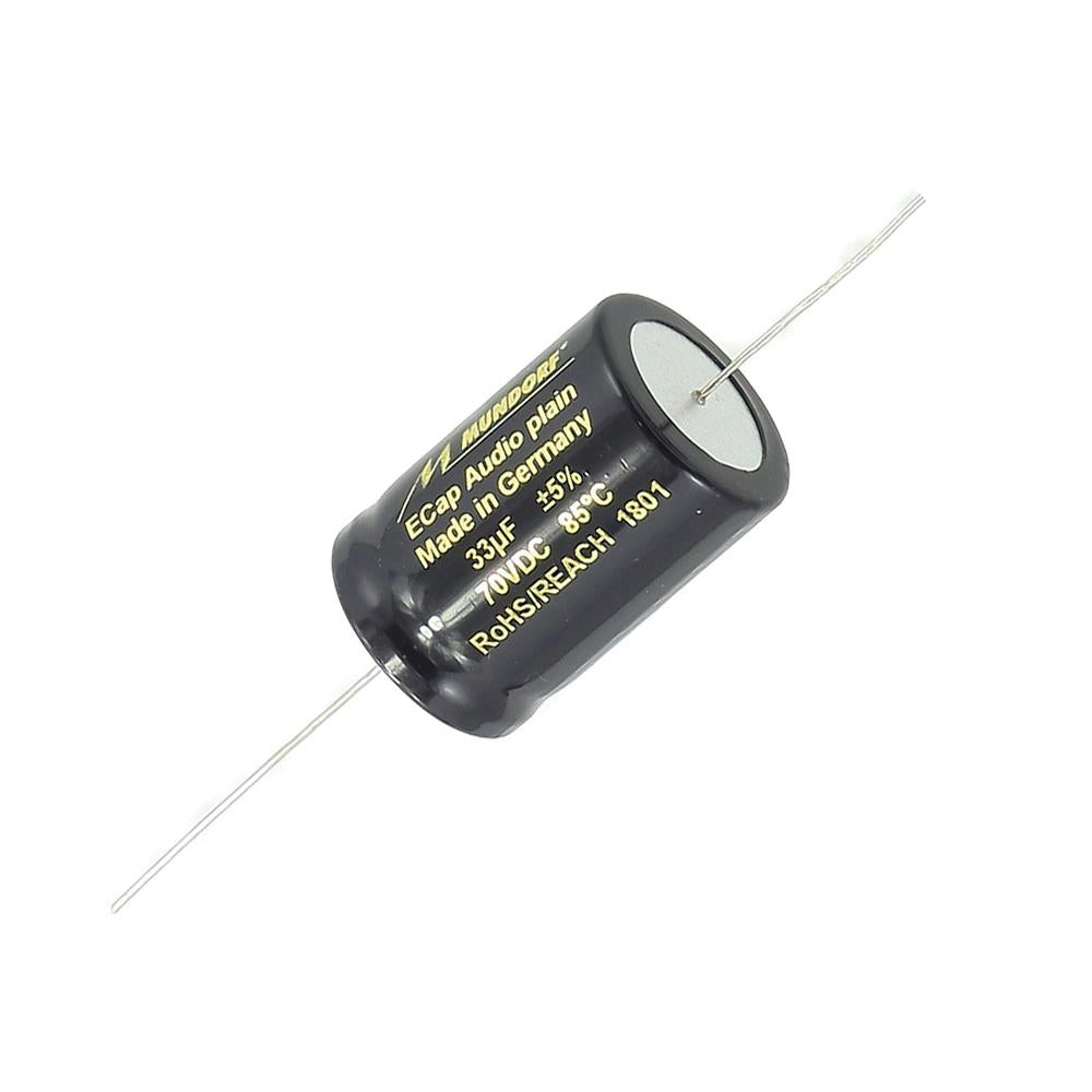 Mundorf ECap AC 33uf 70V Bipolar Electrolytic Capacitor