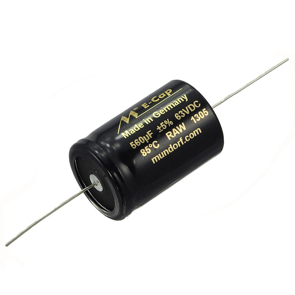 Mundorf ECap AC 560uf 63V Bipolar Electrolytic Capacitor - RAW
