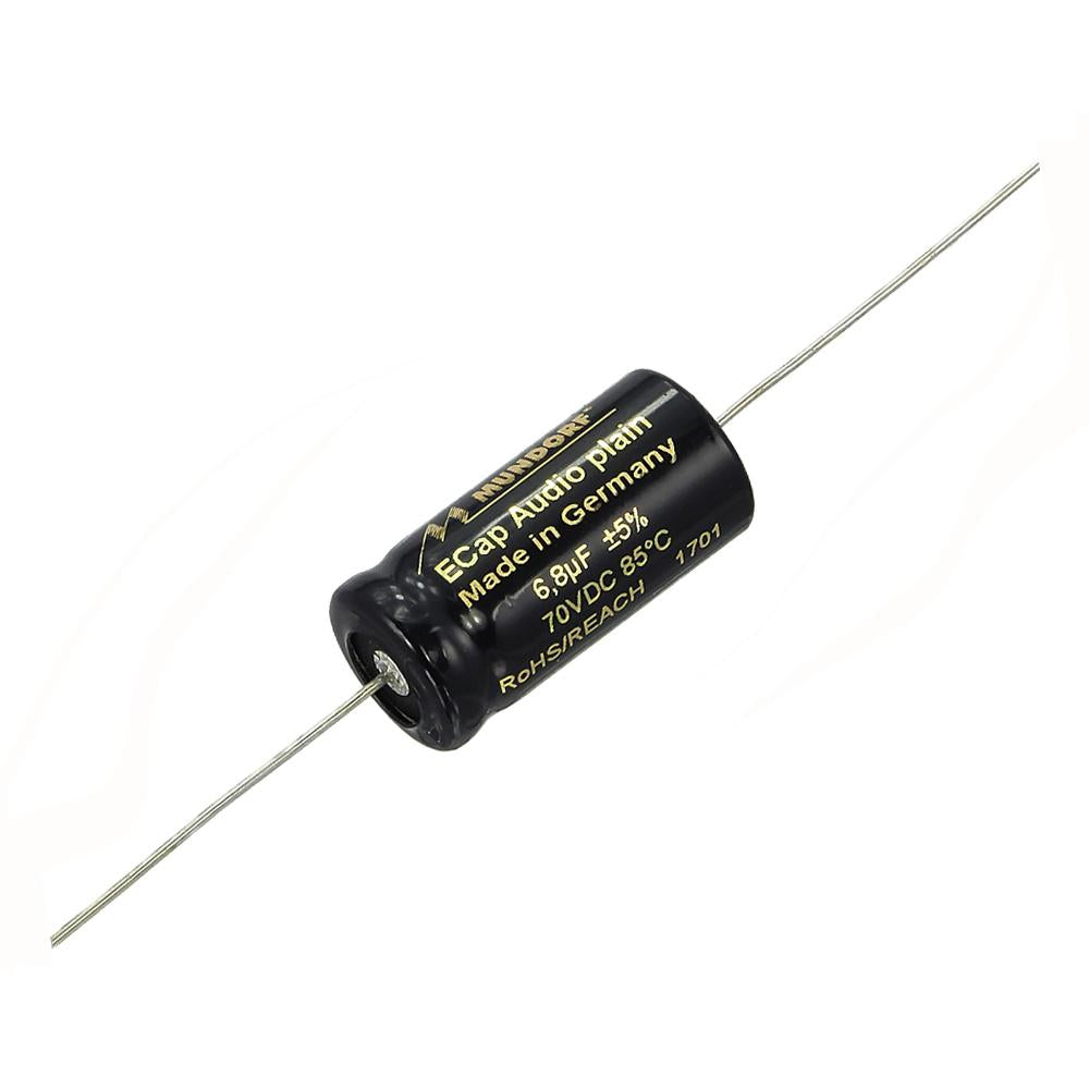 Mundorf ECap AC 6.8uf 70V Bipolar Electrolytic Capacitor - PLAIN