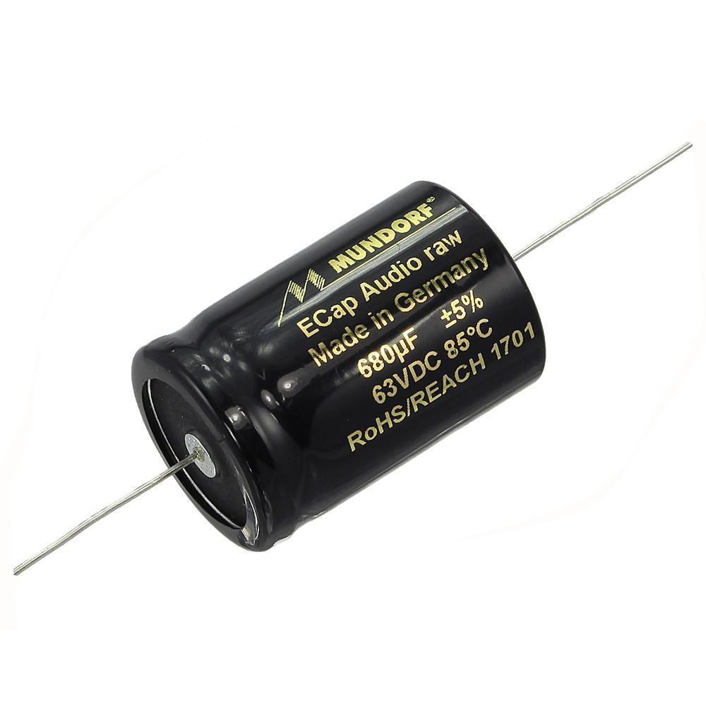 Mundorf ECap AC 680uf 63V Bipolar Electrolytic Capacitor - RAW