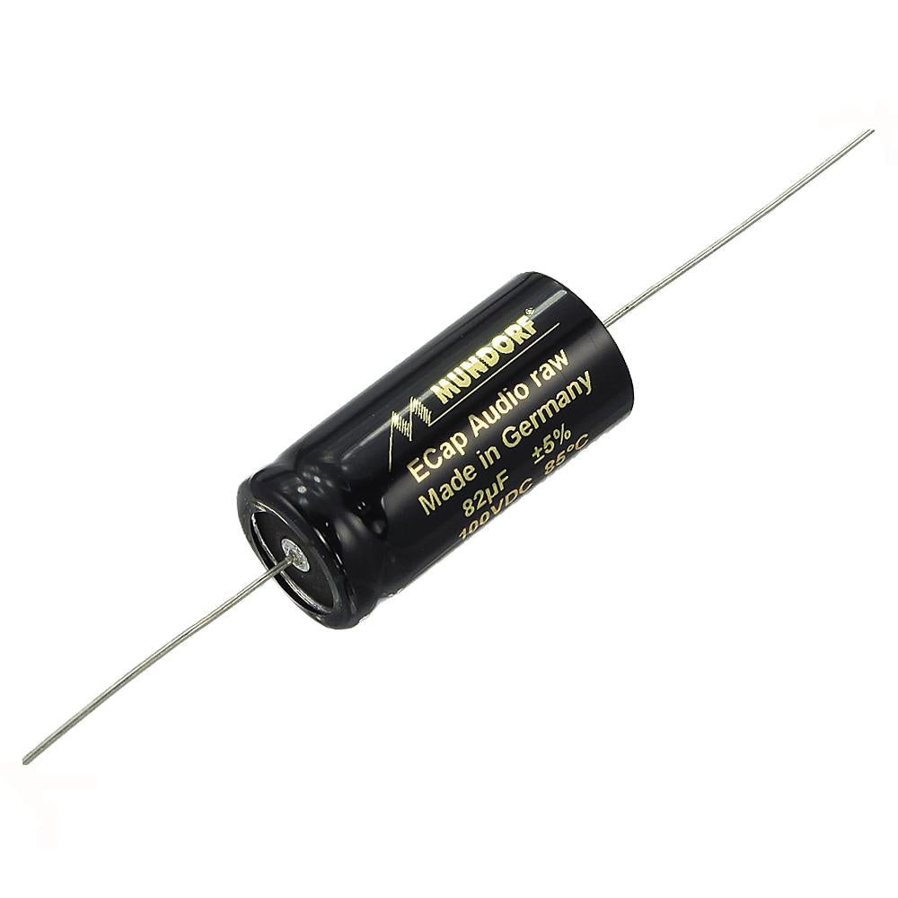 Mundorf ECap AC 82uf 100V Bipolar Electrolytic Capacitor - RAW